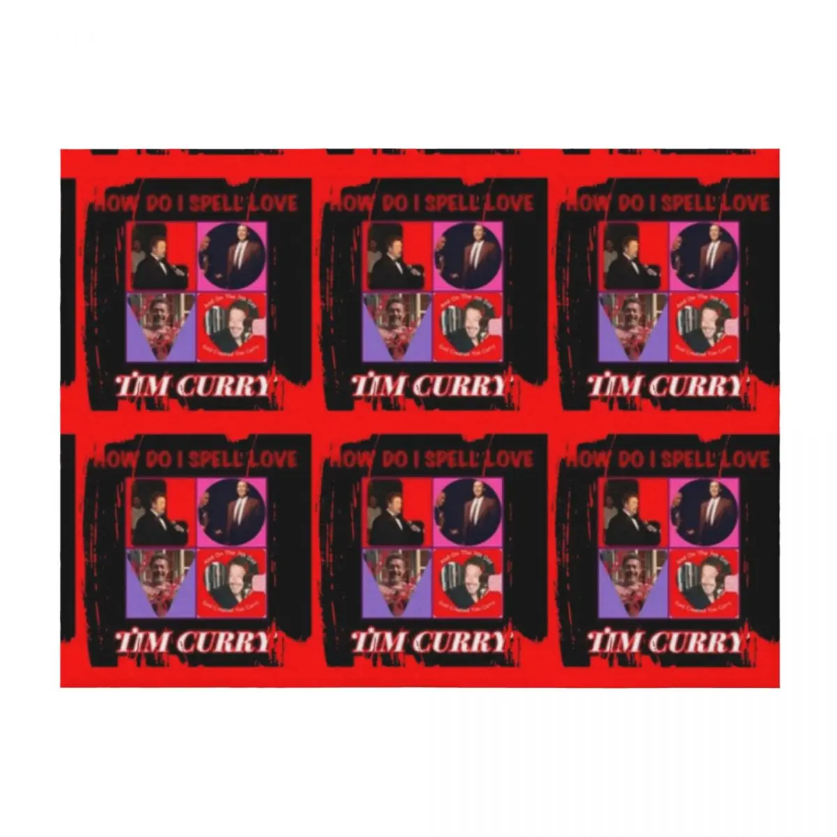 Tim Curry Love #001 Throw Blanket Decorative Throw Bed covers Hairy Luxury Designer Blankets