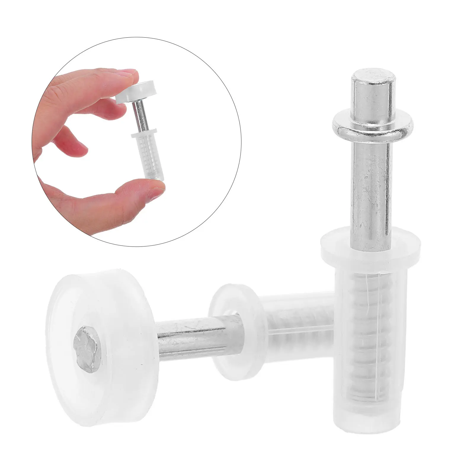 

4Pcs Bi-Fold Door Roller Hardware Kit Folding Closet Door Top Guide Pivot Set Smooth Sliding Silent Replacement for Wardrobe