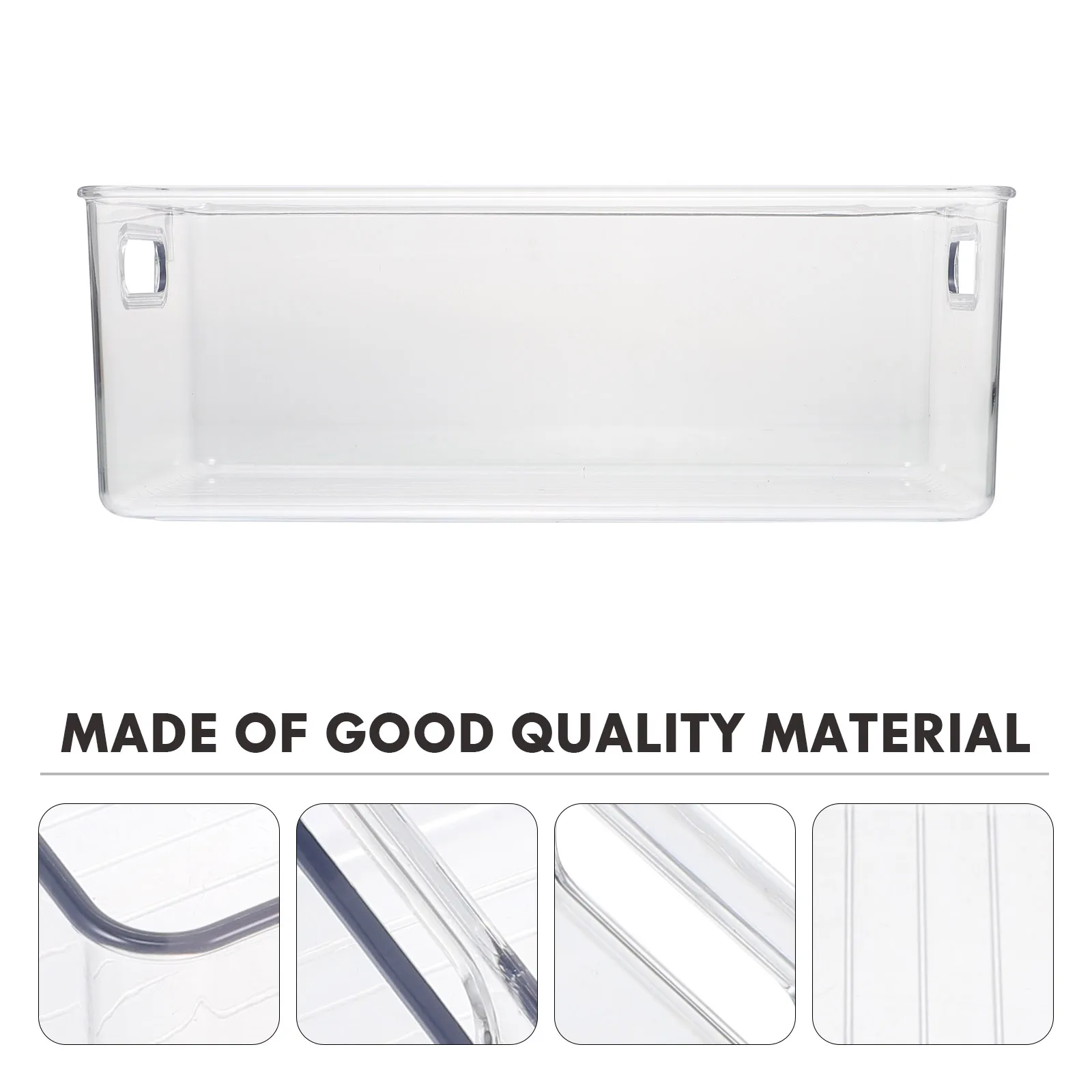 

Transparent Storage Box High-Quality Pet Material Organizer for Home Desktop Cosmetics Clothes Documents Stylish Container