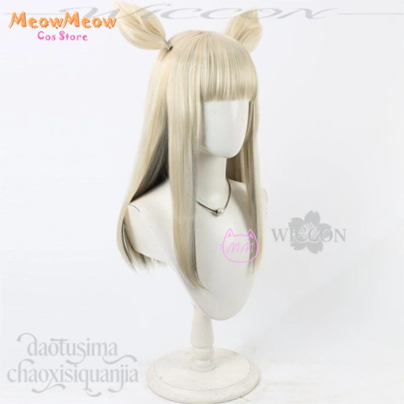 

disfraz Perlica Beige Wigs Gray Black Colored Inner Hair Furry Furrsuit Earwear Synthetic Hair fille コスプレ