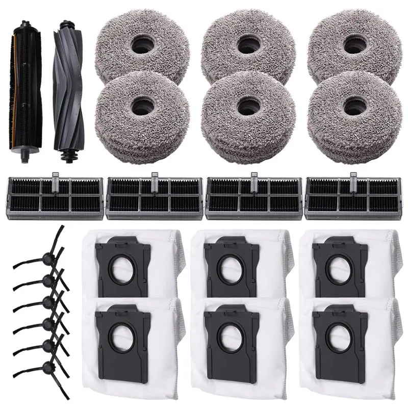 【off-shelf】for-dreame-x30-x30-pro-robot-vacuum-accessory-cleaner-replacement-parts-kit-roller-brush-side-brush-filter-mop-d