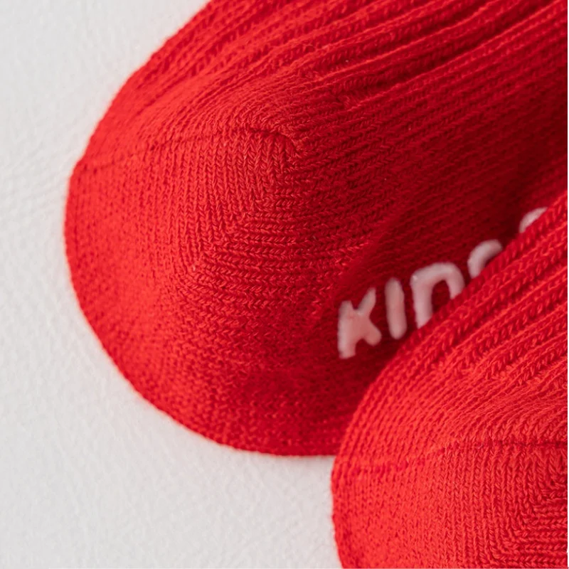 عيد الميلاد الطفل الجوارب للبنين بنات الخريف الشتاء طفل المضادة للانزلاق جوارب يمكن السير بها على الأرض الأحمر احتفالي السنة الجديدة جورب 0-3 سنوات #6