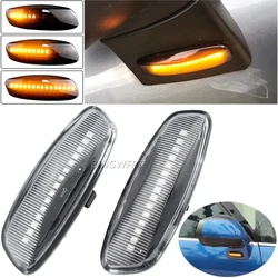 Clignotant dynamique de voiture à LED, lampe de marqueur latéral, clignotant, cristaux en C4 Picasso C3 C5 DS4, KIT 308 207 3008 5008, 12V
