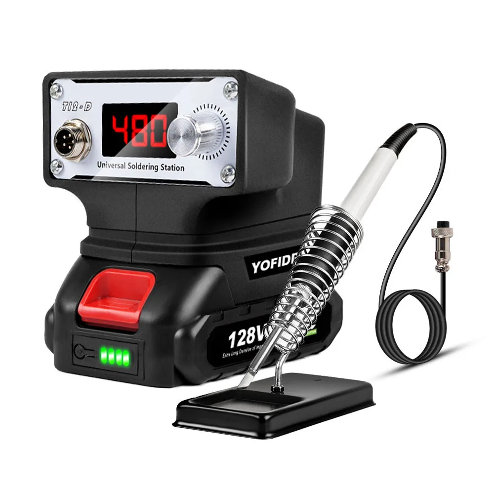 500W Cordless Electric Soldering Iron Portable Rechargeable Multifunction Household Welding Machine Makita 18V Battery