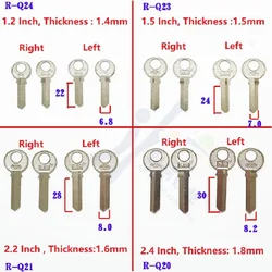 Original padlock blank key Three-ring key embryo padlock key batch