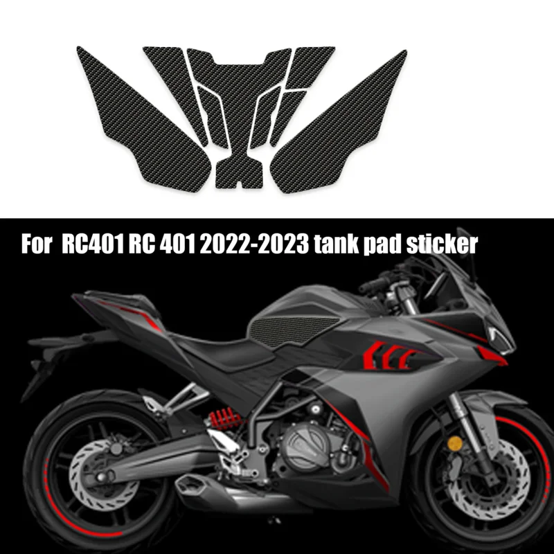 

for Cyclone RC401 RC 401 2022- Motorcycle Fuel Tank Anti-Slip Pad Side Knee Protector Grip Sticker Decal Pads 3M
