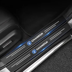 Car Door Sill Carbon Fiber Sticker Threshold Side Anti Scratch Waterproof Decal for Changan CS25 CS35 CS55 CS75 CS85 CS95