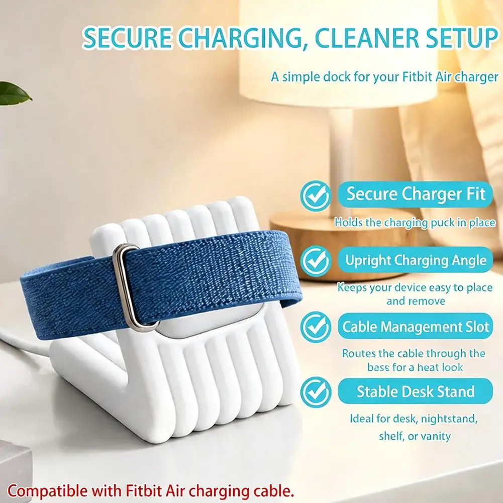 Charging Dock Stand for Google Fitbit Air Stand Desk Charger Holder For Office Desk Bedroom Table Accessories