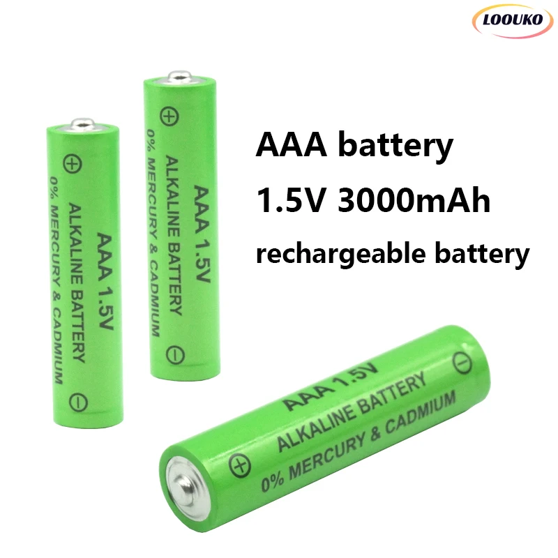 

3000mAh 1.5V AAA Rechargeable Battery NI-MH Alkaline 3A cell for Clock Toy led ligh Microphone remote control door lock radios