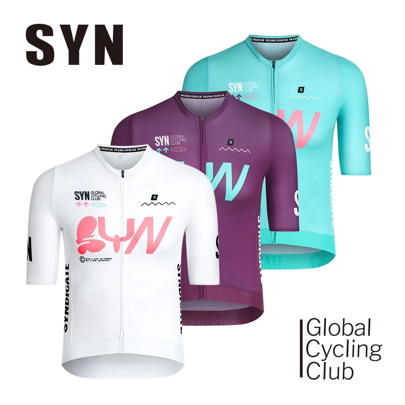 

SYN cycling sportswear men's cycling short sleeved top summer high-end energy band cycling jersey sunscreen cycling shirt