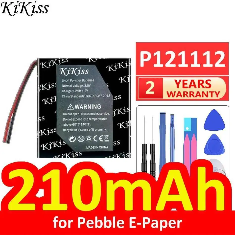 Long Lasting For Pebble E-Paper 210Mah P121112 Smart Watch Battery