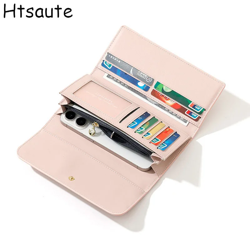 

Fashion Patchwork Women Wallet Long Folding Purse Large Card Holder Luxury Brand Ladies Small Zipper Short Coins Purses WalletS