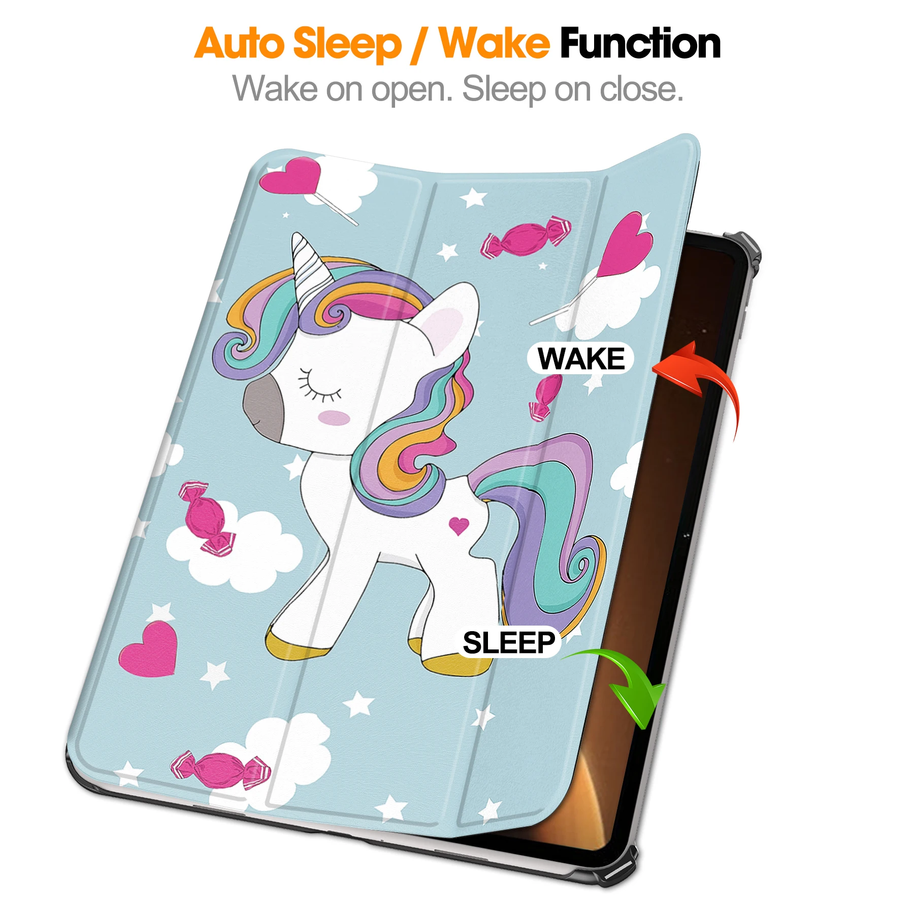 For OPPO Pad 2 11.6inch Tablet Leather Material Is Dust-Proof Drop-Proof Scratch-Proof And Comes With A Sleep Function