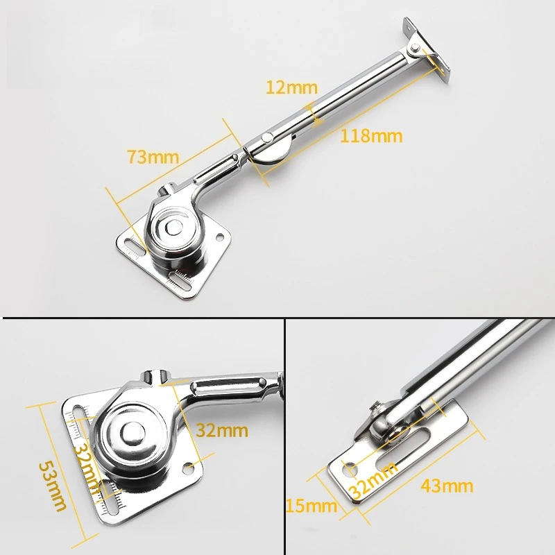 Soft Close Support Strut, Cabinet Door Lift Arm for Up & Down Flip Cabinet Door, 1 Pair 4