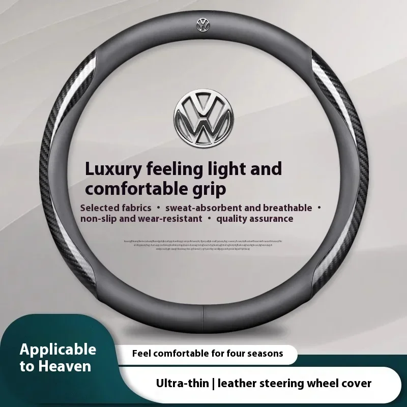 

Carbon fiber Leather Car Steering Wheel Cover For Volkswagen Passat B5 B7 B8 Golf 4 5 6 7 8 Touareg GTI Beetle Magotan Tiguan CC