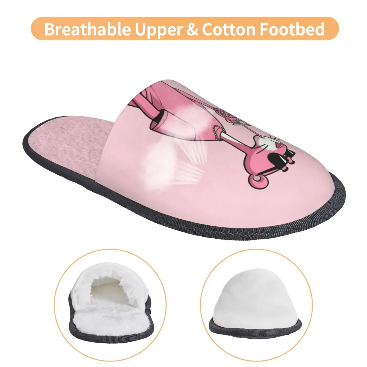 مخصص P-Panthers المشروبات رغوة الذاكرة النعال النساء النعال المنزل الدافئة الناعمة