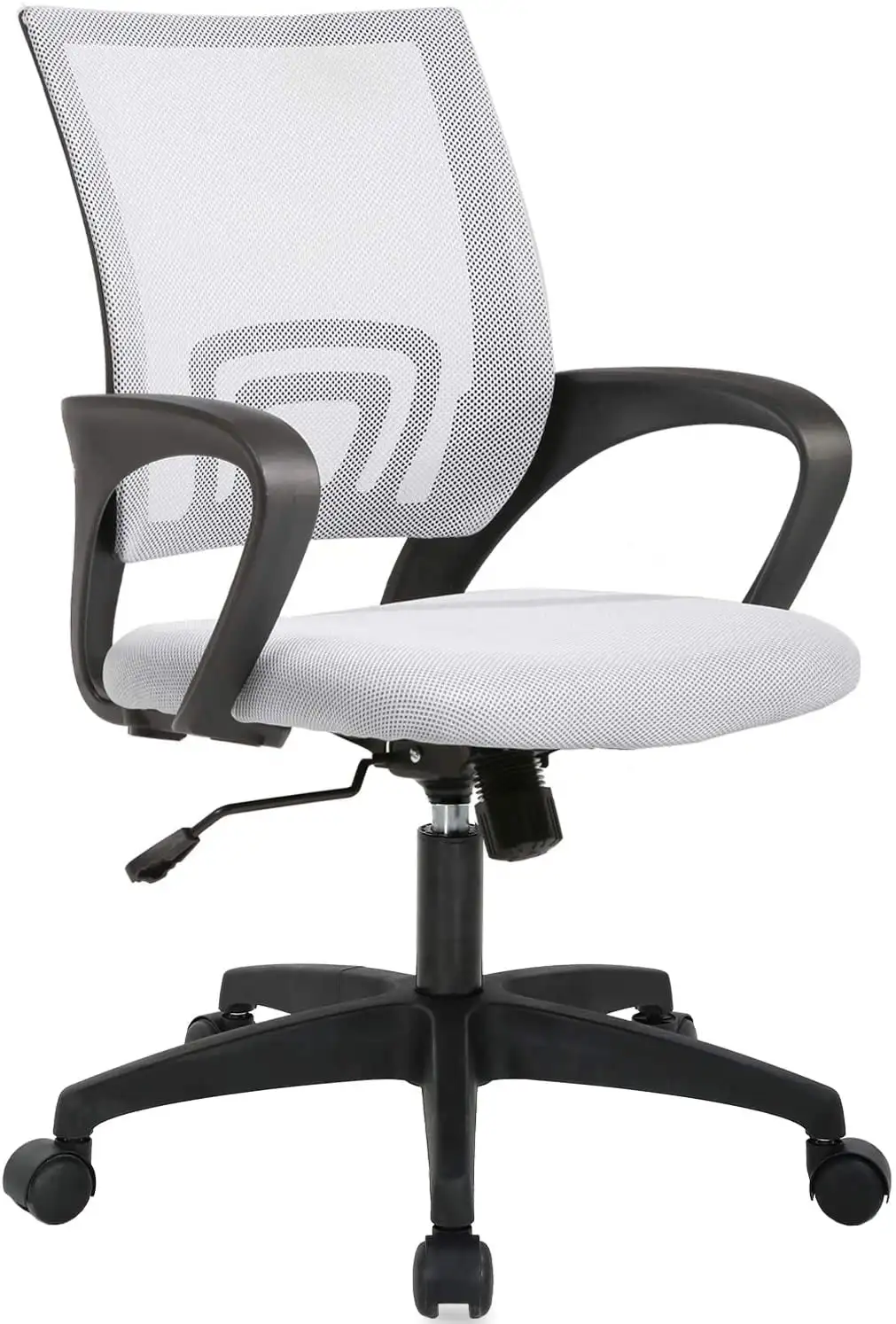 

Ergonomic Office Chair, Lumbar Support, Adjustable Height with Armrests for Adults(White)