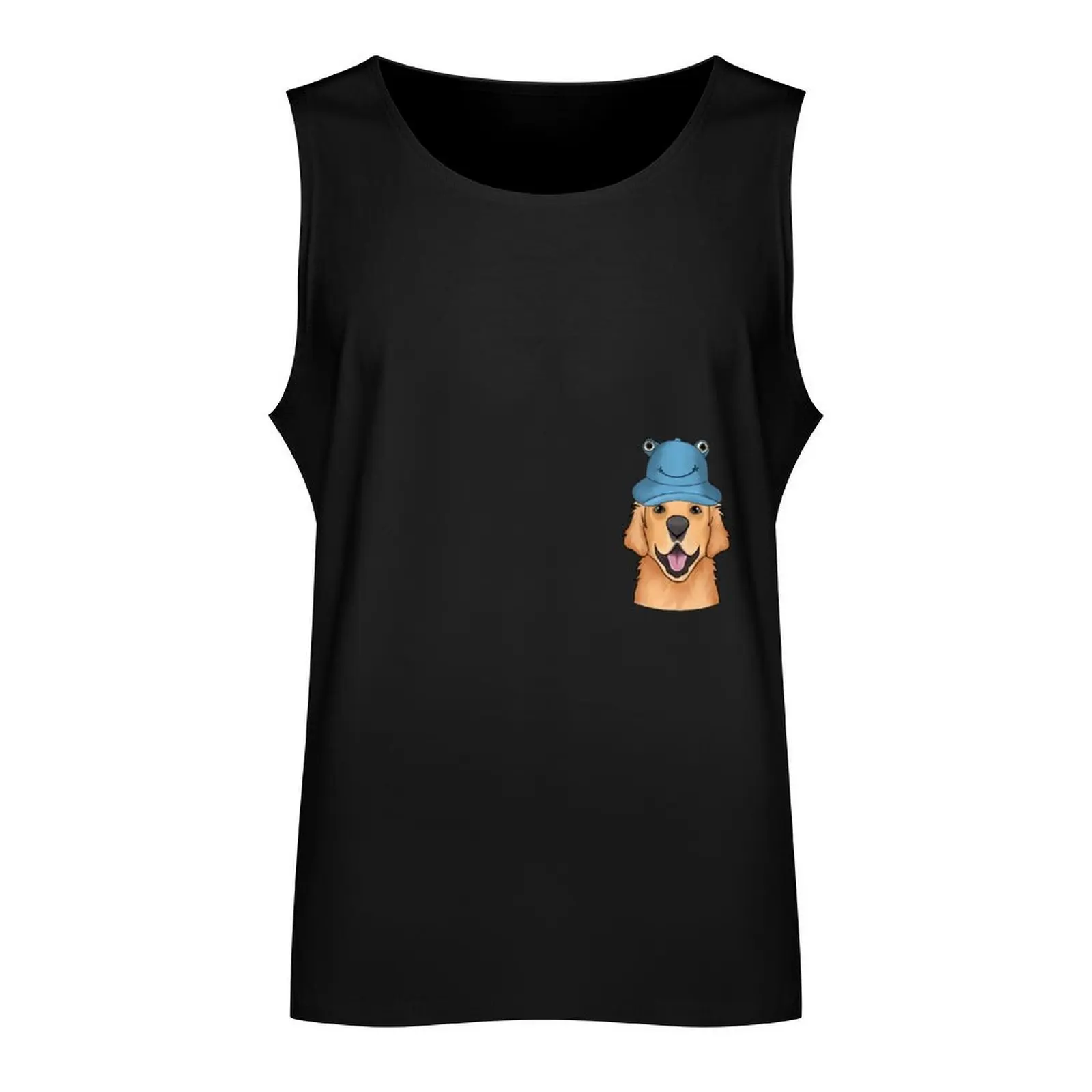 Willow in a Blue Frog hat Tank Top sexy clothes men Men's tops singlets for men clothing men