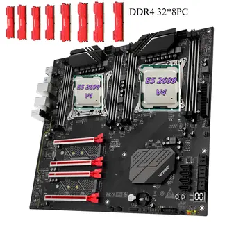 MACHINIST X99 D8 MAX 主機板套裝,包含 LGA 2011-3 處理器*2PCS + DDR4 256GB 8*32GB ECC 內存,支援 Xeon E5 2699 V4 處理器 8 最佳銷售 2699 v4 - №3