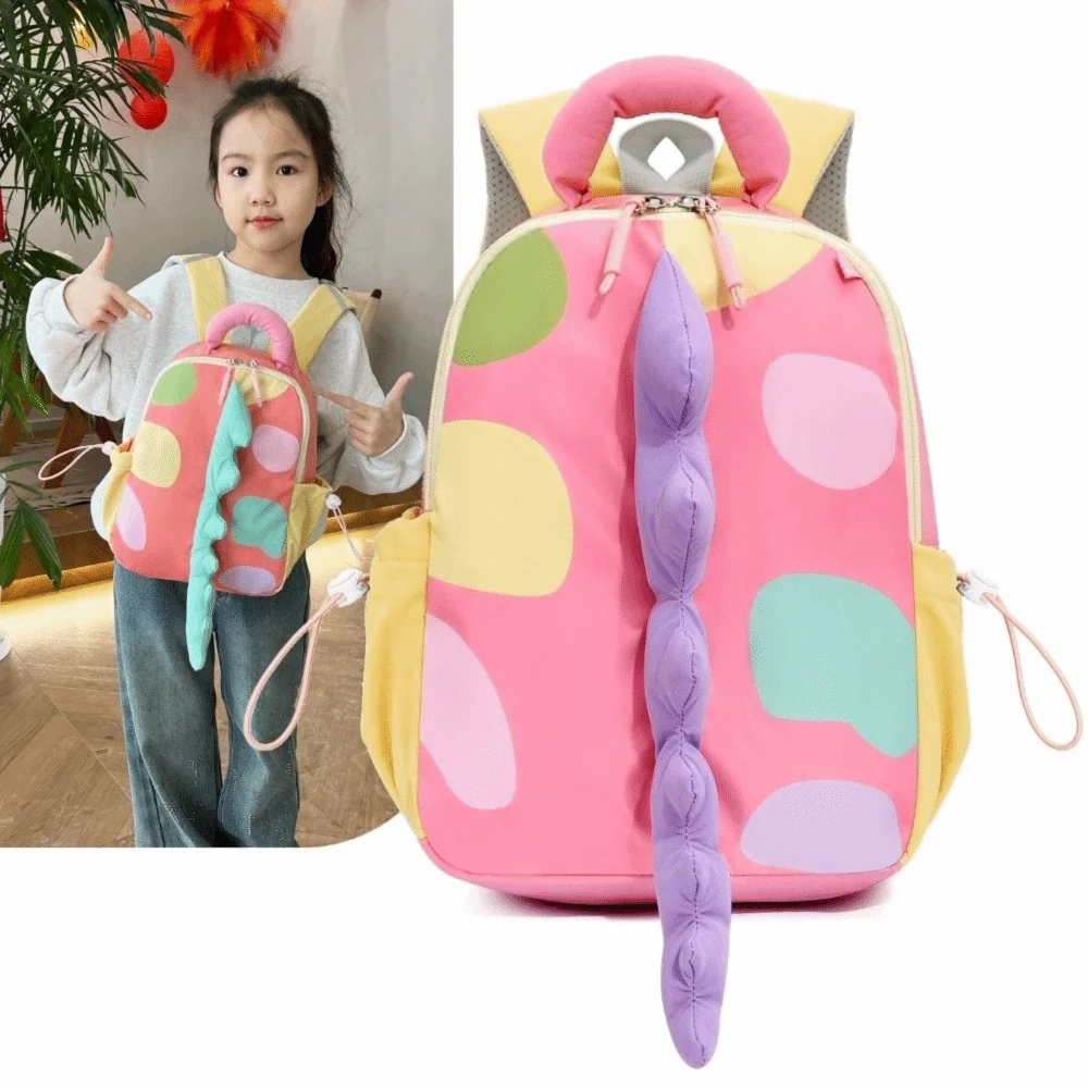 Cute Cartoon Children School Bag Large Capacity Waterproof Dinosaur Backpack Lightweight Anti Scratch Cartoon Backpack