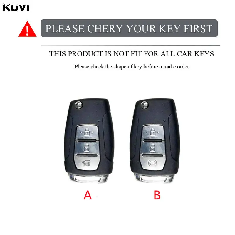 For SsangYong Kyron 2 Sanka Actyon Korando Tivoli Alloy Car Flip Key Case Cover Protector Shell Fob Holder Keyless Accessories