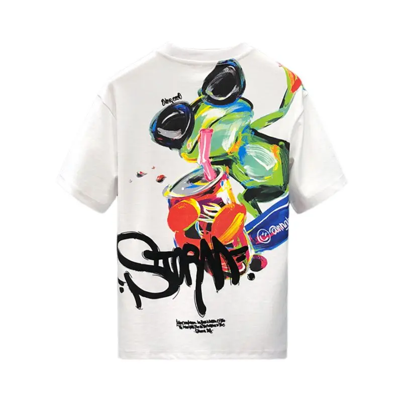 Summer New Short sleeved T-shirt, Men's Personality Trend, Youth Loose Design, High end Half sleeved T-shirt Top