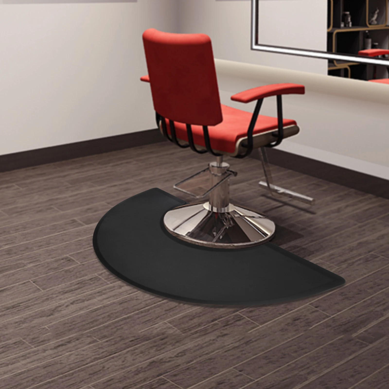 

1.5m Salon Floor Mat - 18mm Thick Anti-Fatigue PU Mat, Waterproof & Non-Slip for Barber/Hair Stylist Stations