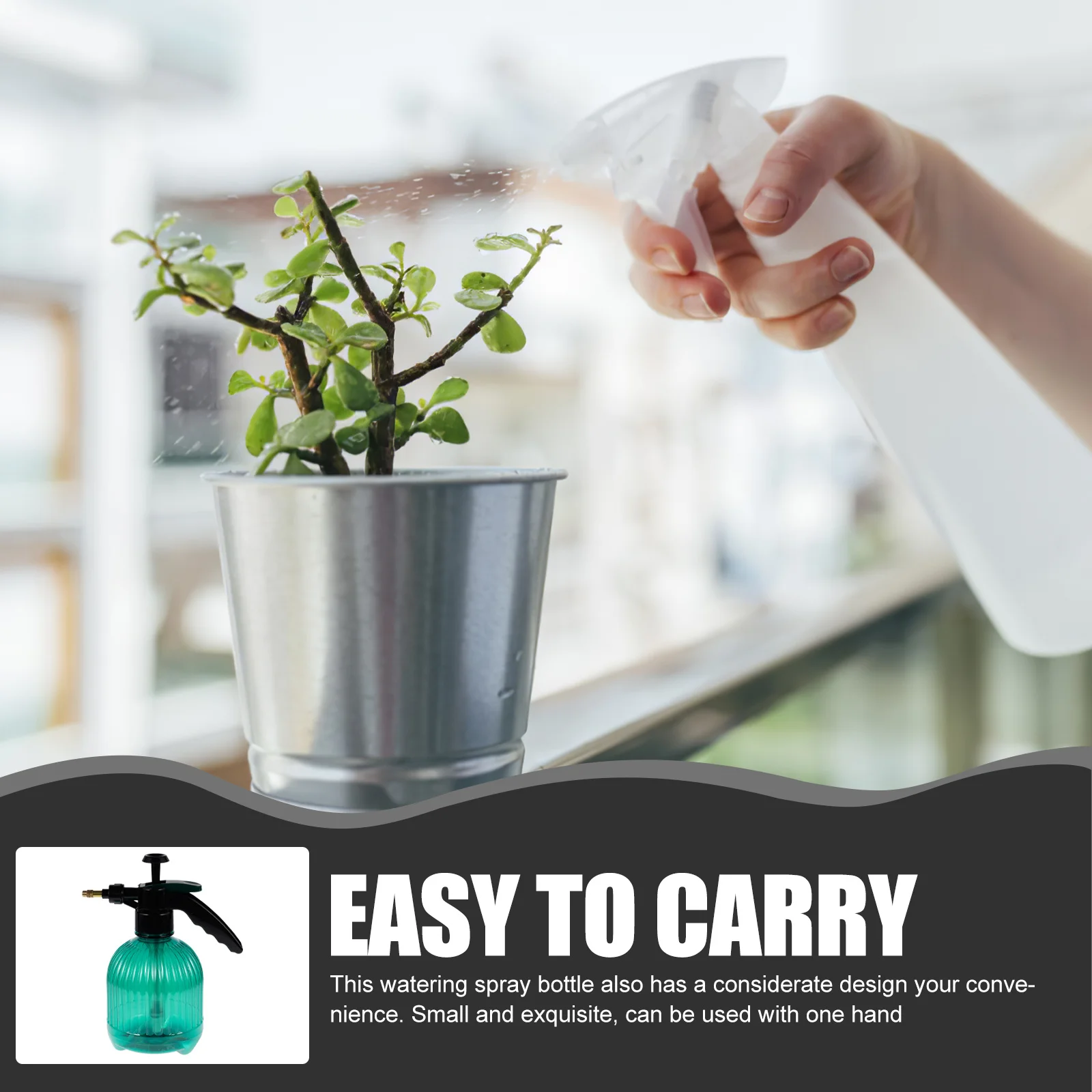 

Exquisite Pressuring Sprayer Gardening Tool Indoor Watering Can for Plants Delicate Eyecatching Design Refillable Reusable