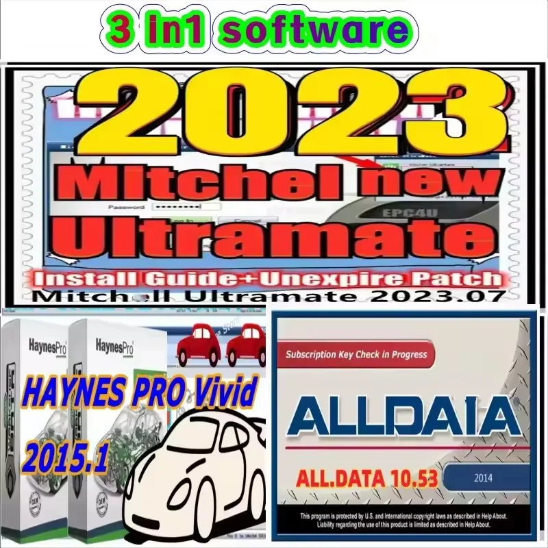 2025 Mitche/ll Ultramate 2023.07 Complete Advanced Estimation System + HAYNES PRO Vivid 2015 Automotive Workshop + Alldata 10.53