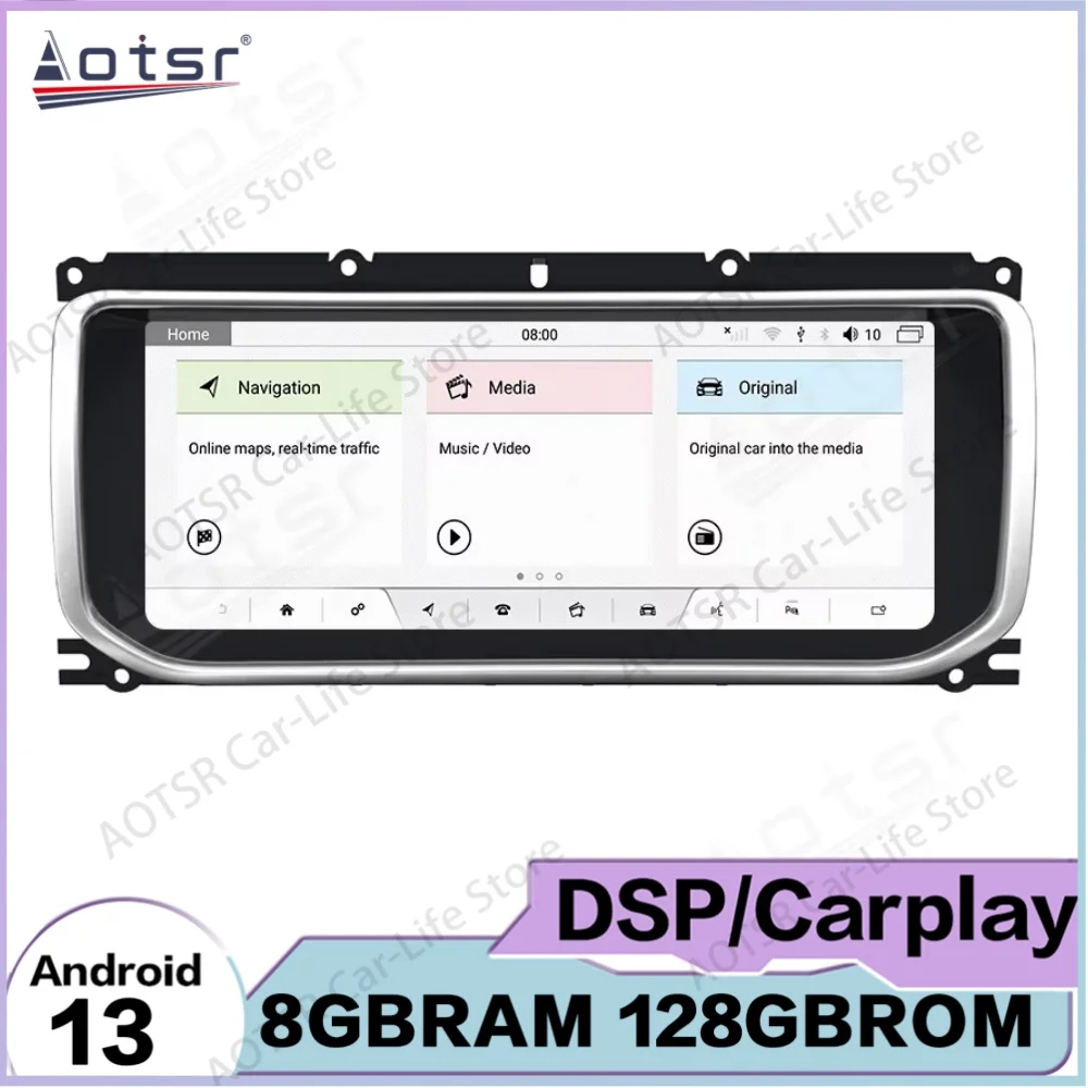 

Android 13 для Range Rover Evoque LRX L538 2012~2019, GPS-навигация, интеллектуальная навигационная система, CarPlay, мультимедийный проигрыватель, радио, головное устройство