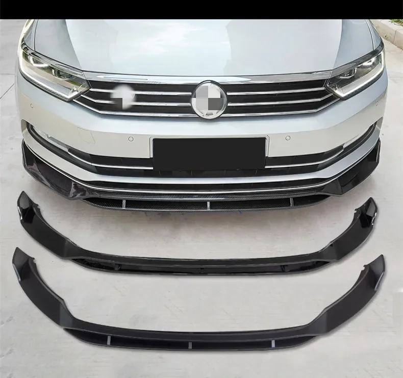 Front Shovel Front Bumper Spoiler Lip Three-stage Surround Decoration for Volkswagen vw sagitar jetta passat b8