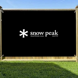 Garage Flag Snow Peak Four Hole Single Sided Flag Polyester Outdoor Flags Banners Wall Decoration Decor Room Aesthetic Funny Y2k