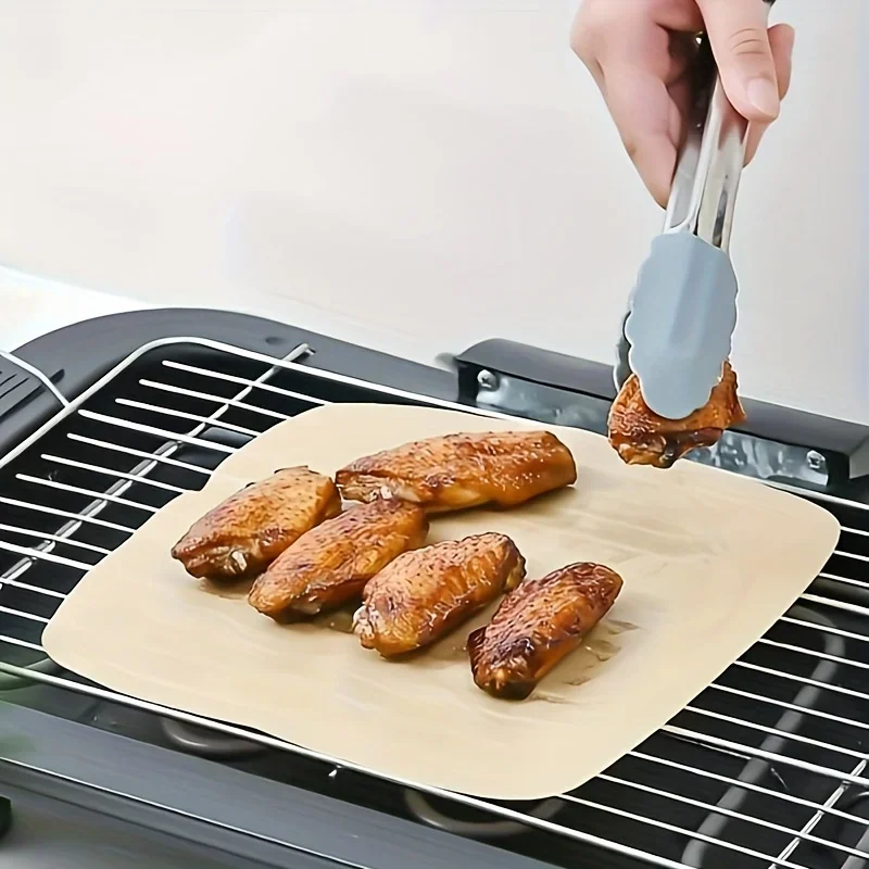 Air Fryer Liners, Non-Stick Paper Sheets for Baking, Roasting & Microwave-Easy Cleanup, Individual Sheets for Healthier Cooking