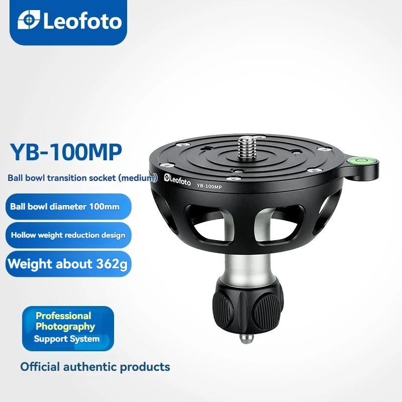 Leofoto 100 مللي متر العالمي الكرة السلطانية محول الكرة السلطانية محول التصوير الفوتوغرافي ومعدات التصوير الفيديو الملحقات عموم/قاعدة الميل