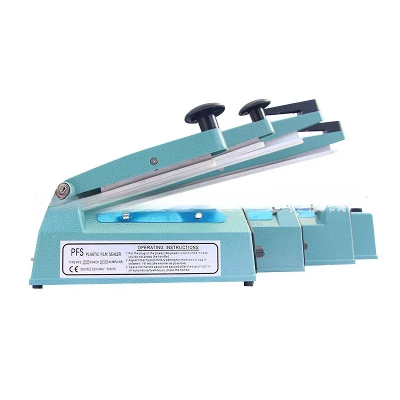 Manufacturer's hot bag heat sealing aluminum shell hand-pressed plastic bag packaging and sealing