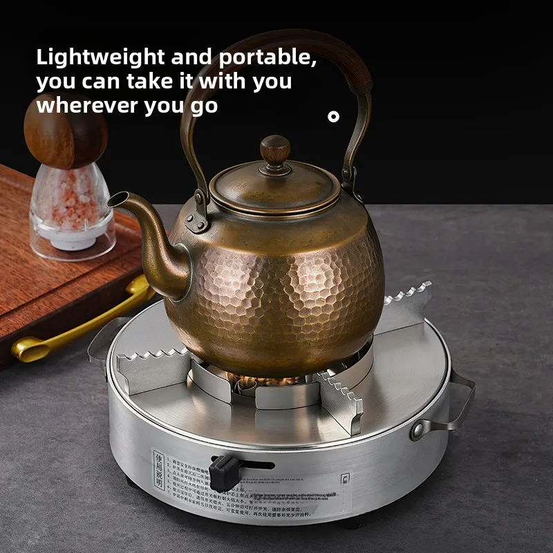 Commercial solid alcohol furnace Thickened push-pull type with handle Environmental protection oil furnace Portable windproof
