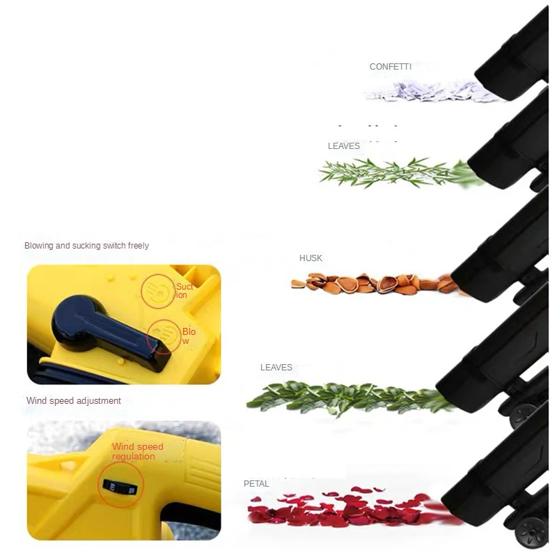 3000W Handheld Garden Electric Air Blower Leaf Blower Leaf Suction Machine Blowing Machine