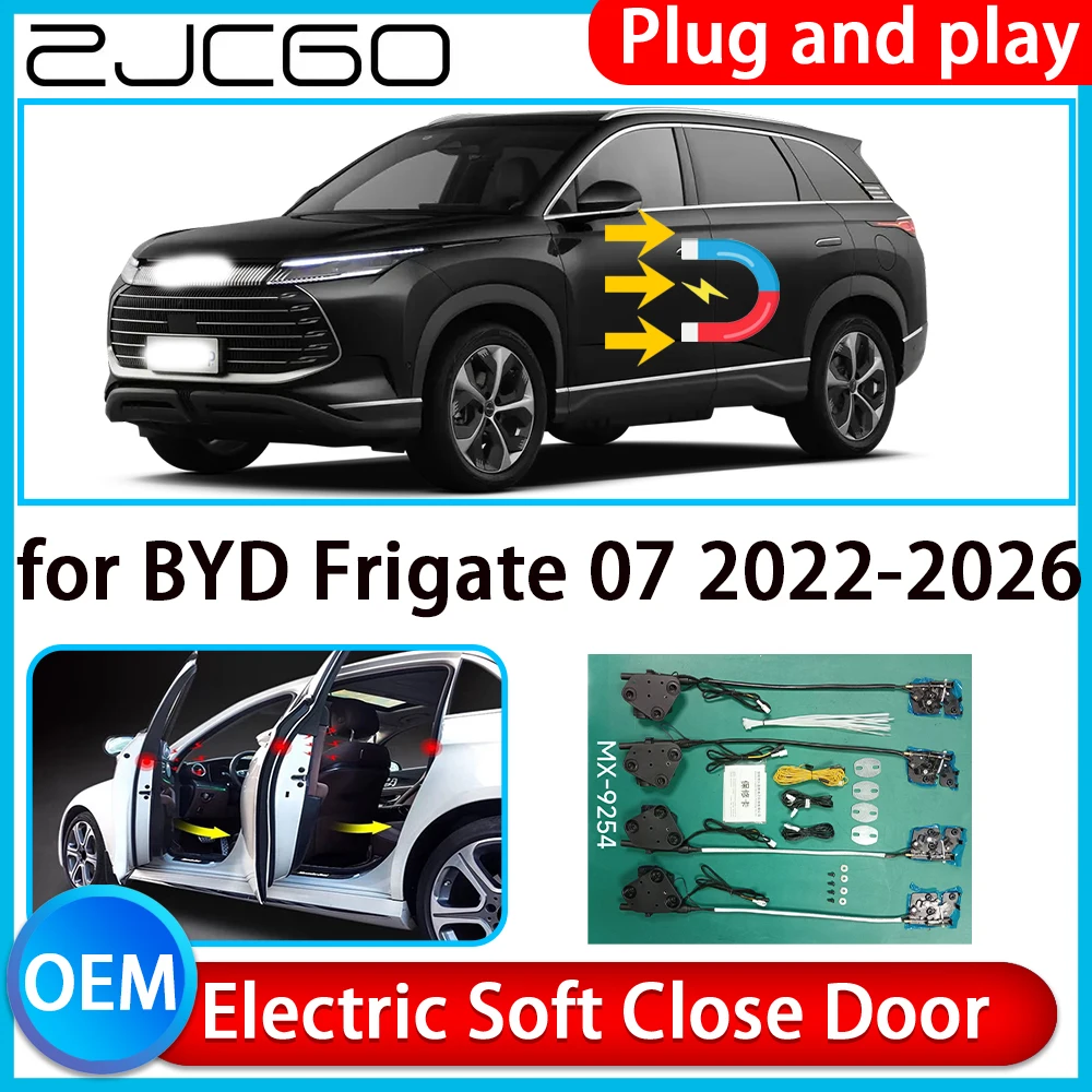 

ZCJGO for BYD Frigate 07 2022-2026 Auto Pull Car Soft Close Kit Door Power Latch Electric Door Catch Soft Closing Assist