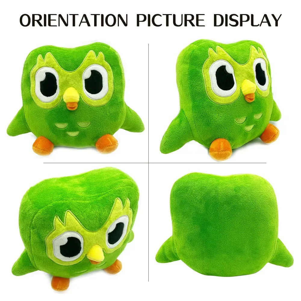 Duolingo Owl Plush Toy Green Owl Doll Soft Stuffed Duo Plushie Of Duo The Owl Cartoon Anime Animal Doll Children Birthday Gift