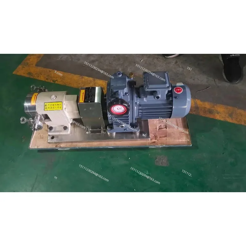Food Grade Stainless Steel High Viscosity Self-priming Cam Rotor /Sesame Honey Batter Chili Fruit Hot Syrup Pump