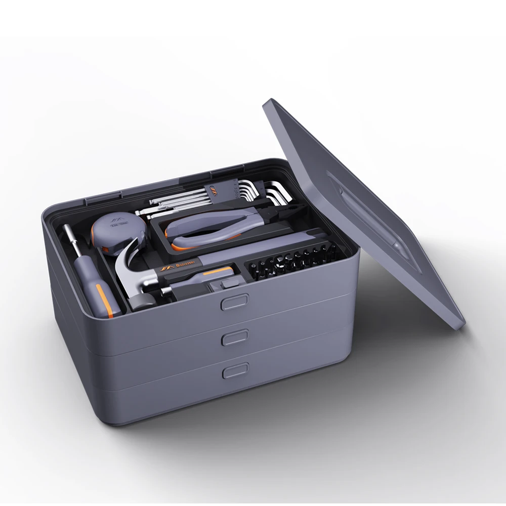 JIMIBOX JIMI HOME X3-ABD Tool Box Household Hardware Tool Set Home Kit Basic Tool Set Storage Box