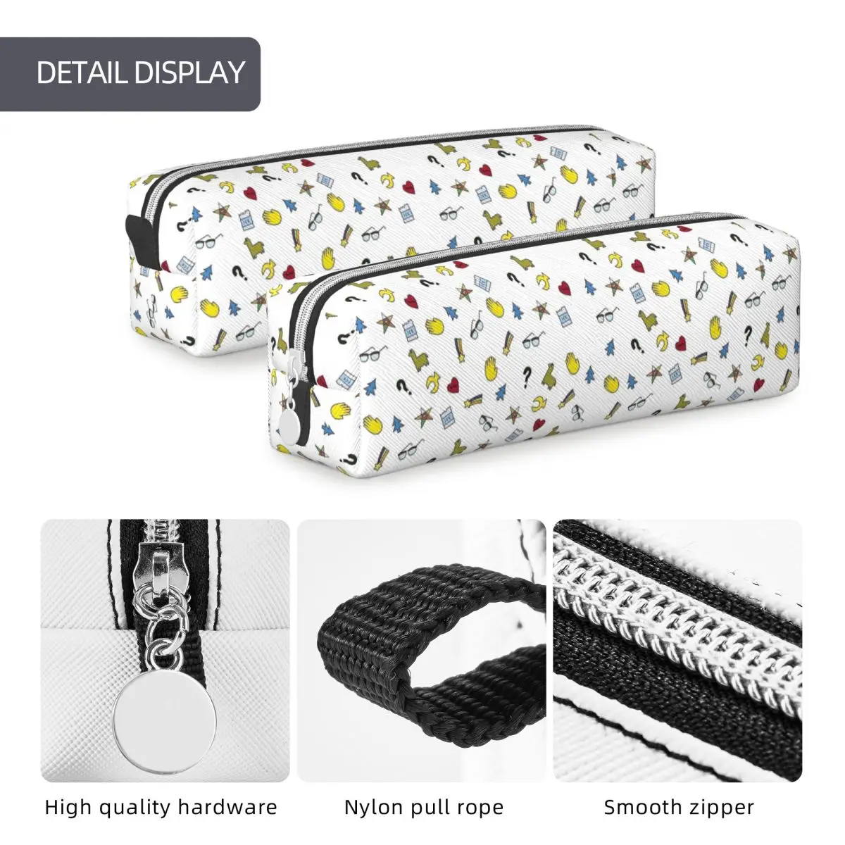Gravity Fall Cipher Pattern Pencil Cases Pen Box Pencil Bags for Student Large Storage School Supplies Cosmetic Pencilcases