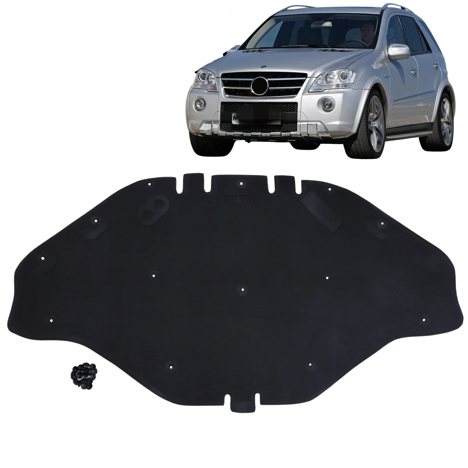 

HOOD LINER PANEL FOR MERCEDES-BENZ W166 GLE M INSULATION PA w/CLIPS