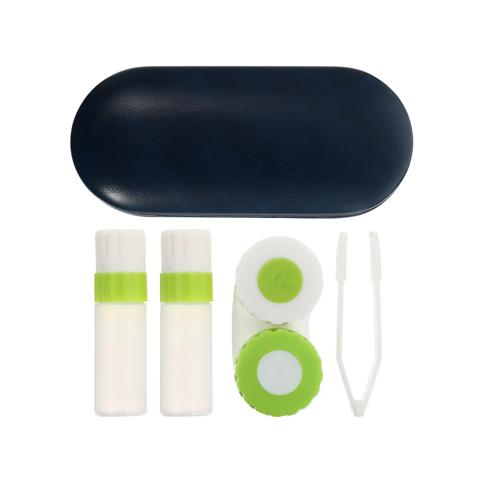 

1Pcs Glasses Case Dual Side Design Portable Contact Lens Holder Mirror Travel Storage Box Eyeglass Container Sunglasses Holder