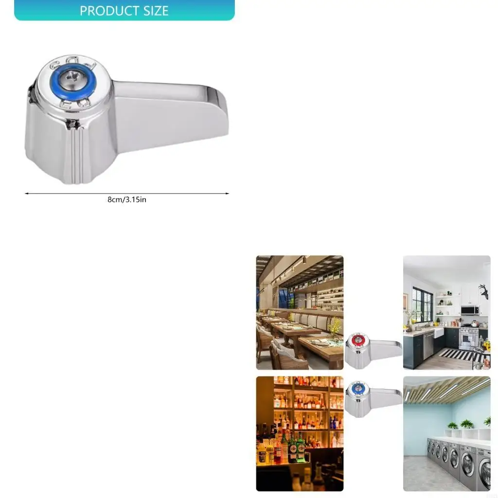 

2 шт. 0,43 круглый стержень с отверстием для крана, ручка для холодного и горячего крана, ручки для промышленного, ресторанного,