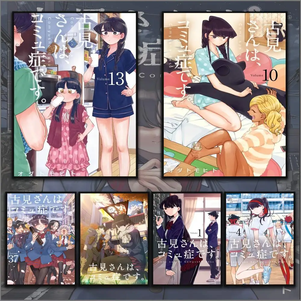 Komyushou Desu Komi Shouko Poster HD PVC Waterproof Wall Art - Self Adhesive Scratch Proof For Home Office Bar