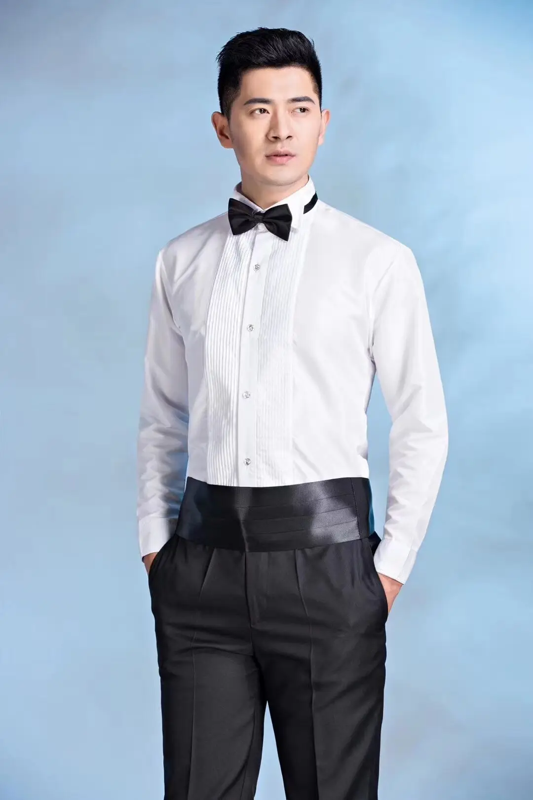 New Arrival 3 Styles Groom Tuxedos Shirts Best Man Groomsmen White Men Wedding Shirt A10000