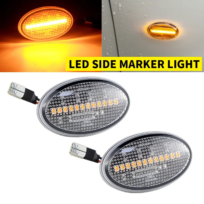 

2pcs Led Turn Signal Side Marker Light For Mercedes Benz Smart W450 W452 A-Class W168 Vito W639 W447 Citan W415 Car Accessories
