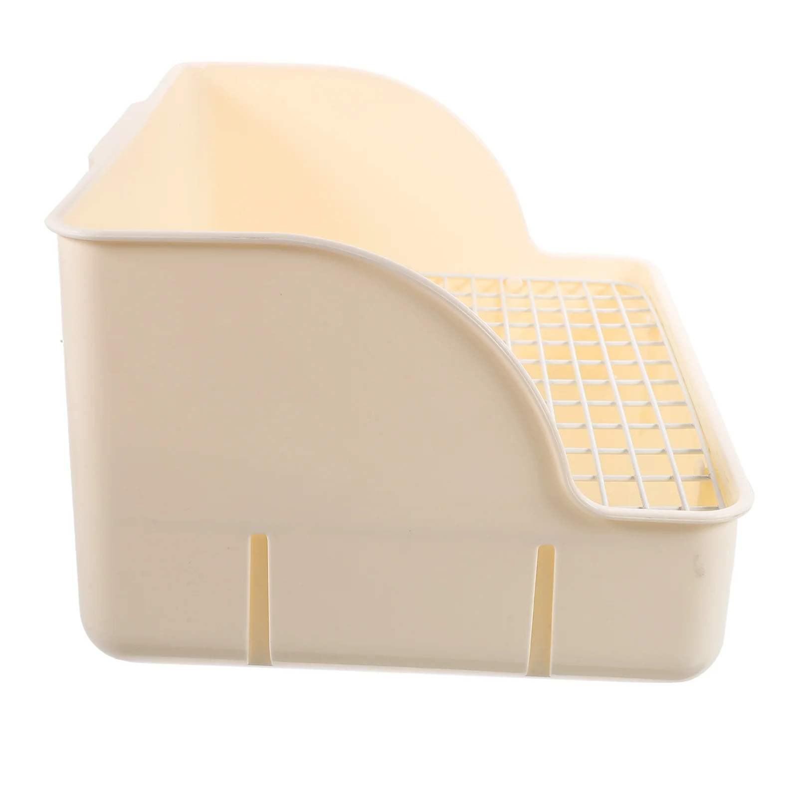 

Pet Litter Box for Rabbit Spacious Rounded Edges Easy Clean Cage Toilet Tray Suitable for Bunny Hamster Guinea Pig Rat