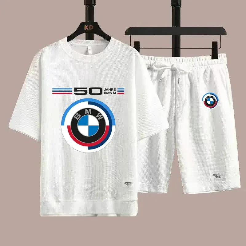 Men's T-shirts and Shorts with BMW Motorcycle Racing Team Logo, Men's T-shirts and Underwear, Olympic Sports, Summer, New Fashio